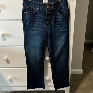 Women’s J Crew 9” Billie Demi Boot Crop Jean…size 25